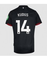 Moške Nogometnih dresov West Ham United Mohammed Kudus #14 Gostujoči 2024-25 Kratki rokavi